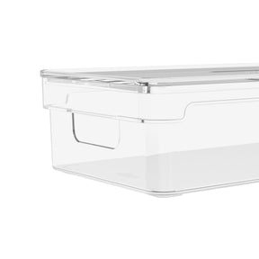 Organizador De Armários Com Tampa 2,8 Litros Clear 30 x 15 x 7cm