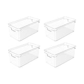 Conjunto Organizador De Armários Clear 30x15x13 4 Peças