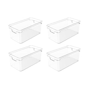 Conjunto Organizador De Armários Clear 30x15x13 4 Peças