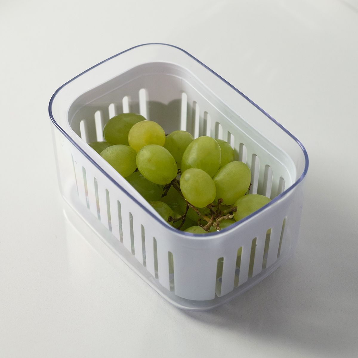 Organizador com Cesto 0,65L Clear Fresh OU 10 x 14,5 x 7,5cm